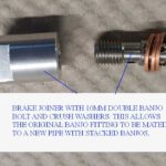 Joiner-to-allow-the-high-pressure-brake-line-to-be-extended-from-the-original-rear-brake-pipe-to-the-K-Lever-assembly