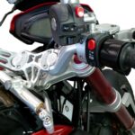 MV Agusta Dagster R - Right-handed cable clutch and hydraulic brake. Also Right-handed switchgear conversion using K-Lever mirror mount